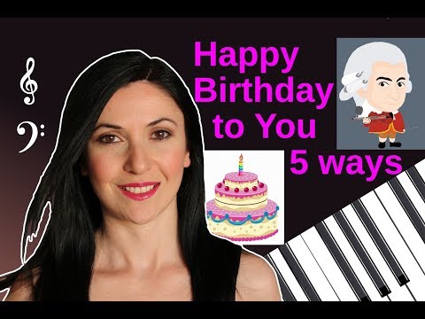 Happy Birthday To You - Five Creative Piano Variations by Miranda Shvangiradze